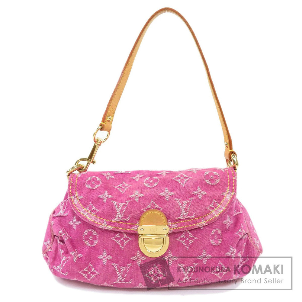 Louis Vuitton Pleaty Handbag Monogram Denim